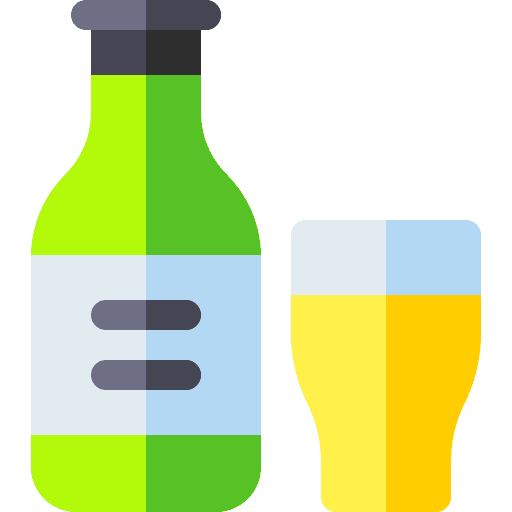 Beer bottle pint of beer beverage icon Beer bottle pint of beer beverage icon