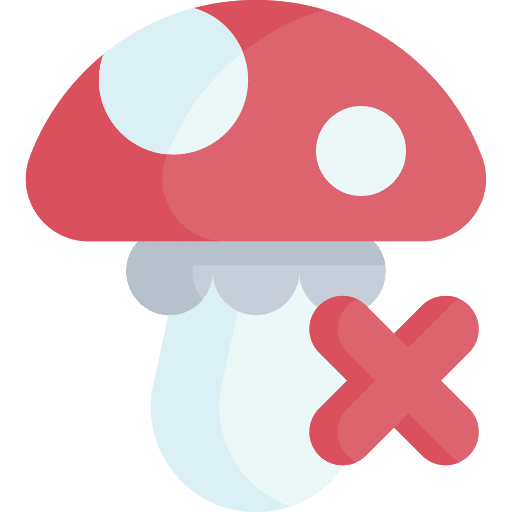 Fungi no forbidden signaling icon