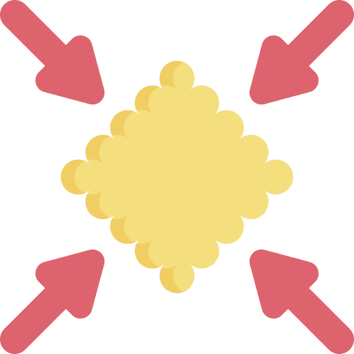 Shrink arrows center shapes and symbols icon