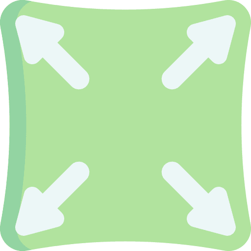 Stretch fabric shapes and symbols elastic icon