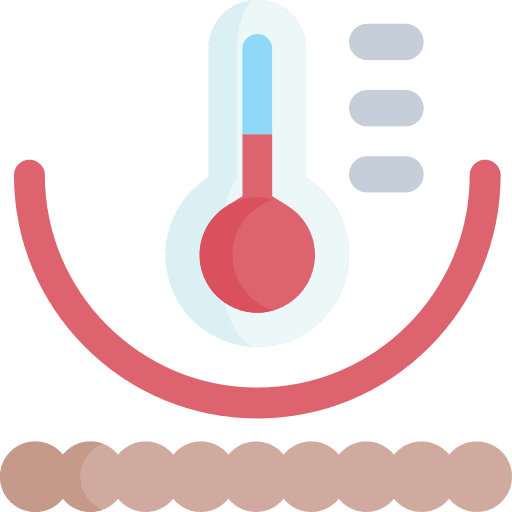 Thermo regularing fabric thermometer thermo regularing icon