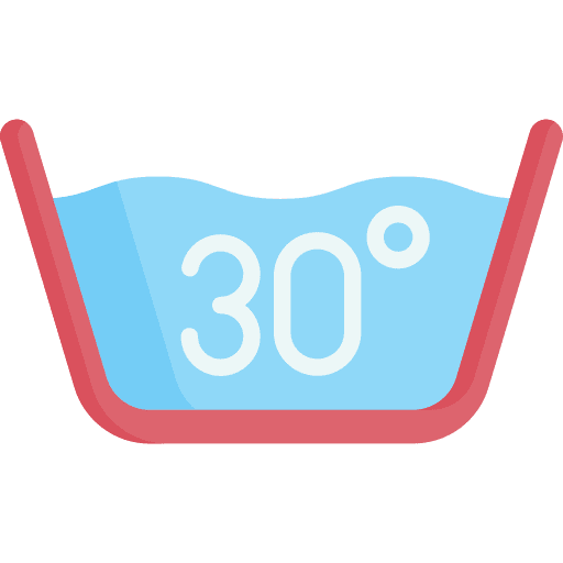 Washing hot temperature furniture and household icon