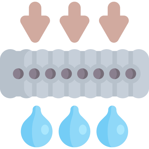 Membrane technology water drop education icon
