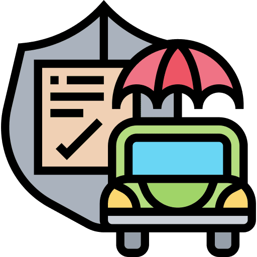 Car insurance transportation insurance protection icon Car insurance transportation insurance protection icon