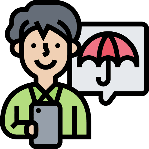 Insurance agent insurance security icon Insurance agent insurance security icon
