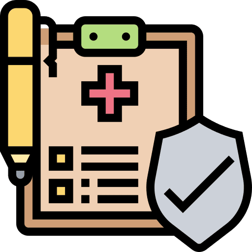 Insurance healthcare and medical care insurance icon