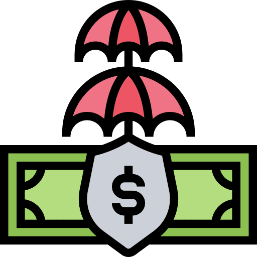Reinsurance reinsurance umbrella risk icon