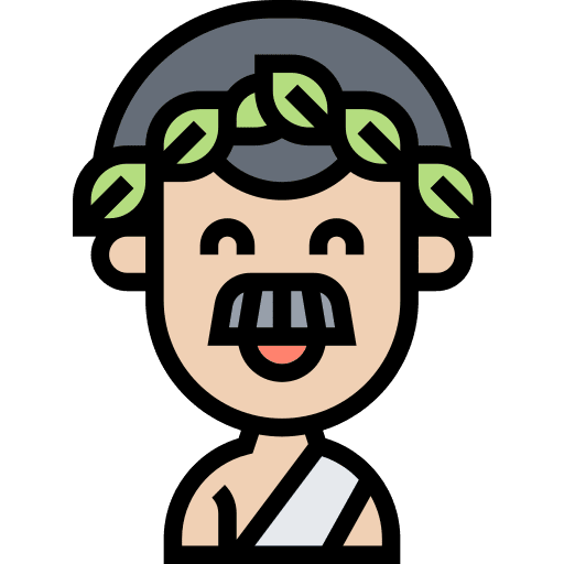 Laurel wreath people greek man icon Laurel wreath people greek man icon