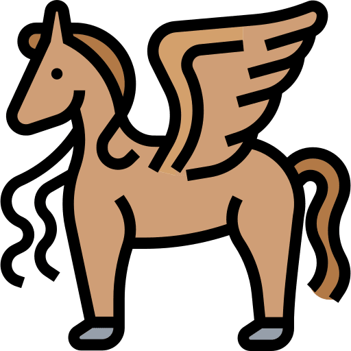 Pegasus cultures mythology wings icon Pegasus cultures mythology wings icon