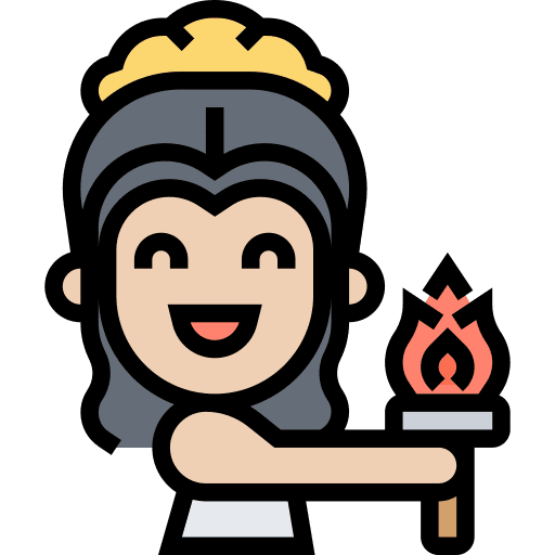 Torch fire greece torch icon Torch fire greece torch icon