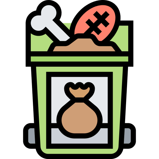 Garbage bin trash can food garbage bin icon