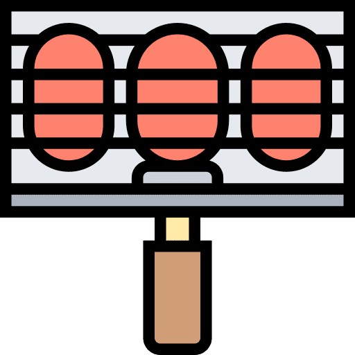 Grilling basket cooking tools food and restaurant barbecue icon Grilling basket cooking tools food and restaurant barbecue icon