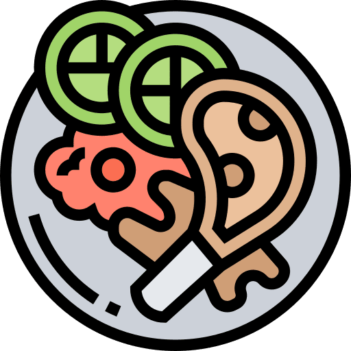 Lamb meat mutton dish icon