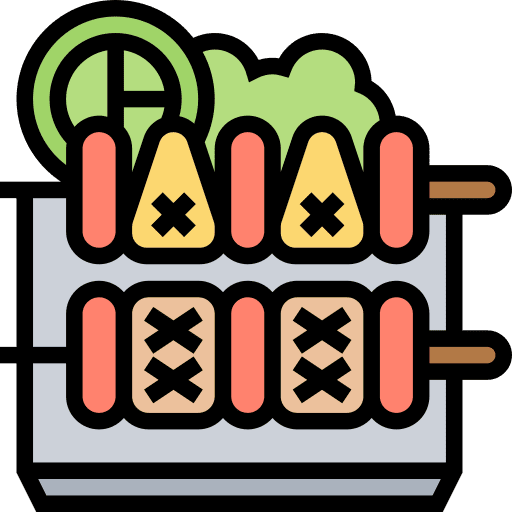 Shish kebab food and restaurant turkish shish kebab icon