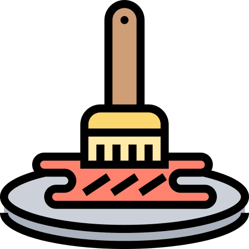 Basting brush sauce food and restaurant spicy icon Basting brush sauce food and restaurant spicy icon