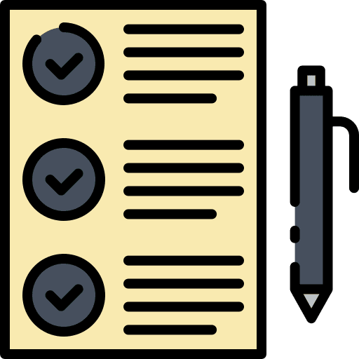 Check list list appraisal files and folders icon