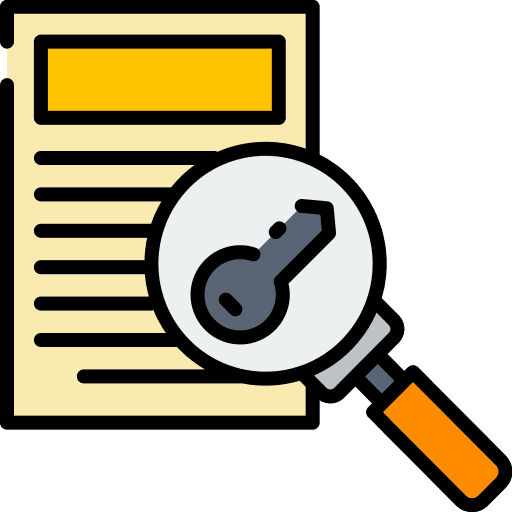Keyword keywords analysis search icon