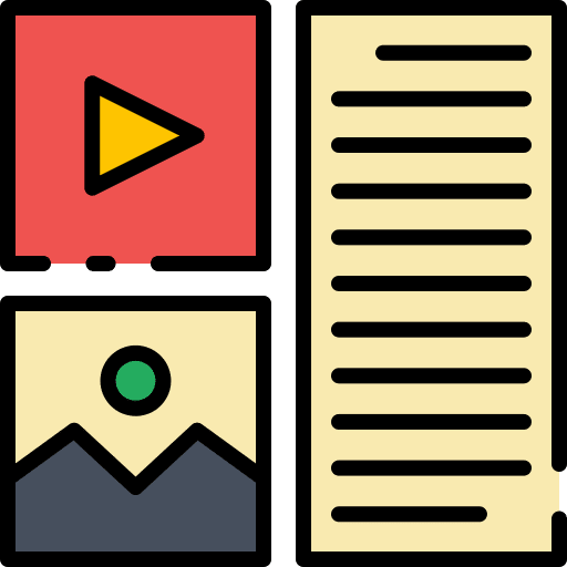 Content edit content marketing information icon Content edit content marketing information icon