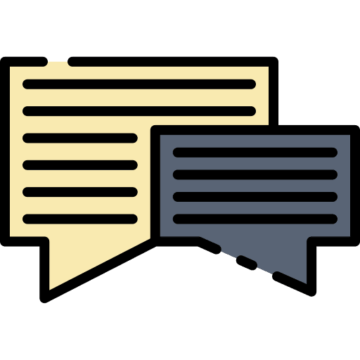 Discussion speech bubble chat box chat icon Discussion speech bubble chat box chat icon