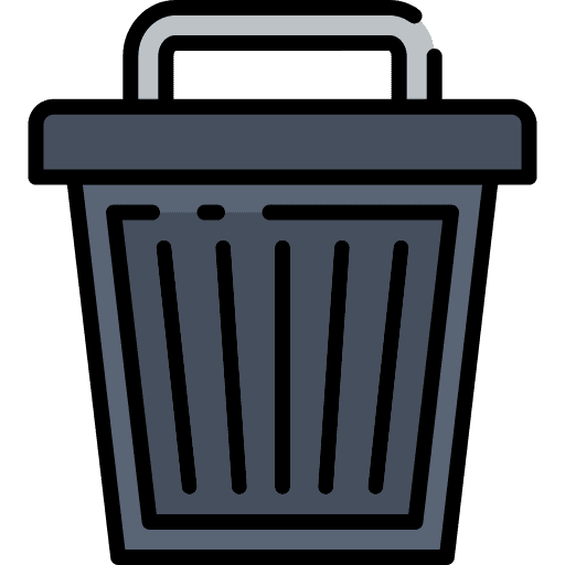 Trash button bin ecology and environment icon Trash button bin ecology and environment icon