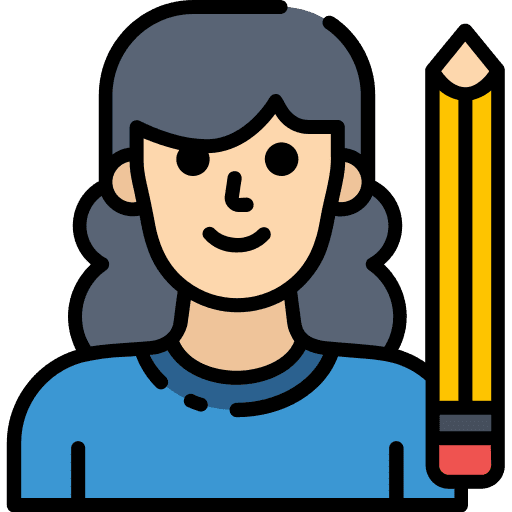 Writer journalist professions and jobs woman icon Writer journalist professions and jobs woman icon