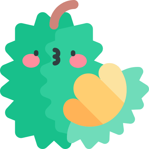 Durian vegan food fruit icon Durian vegan food fruit icon