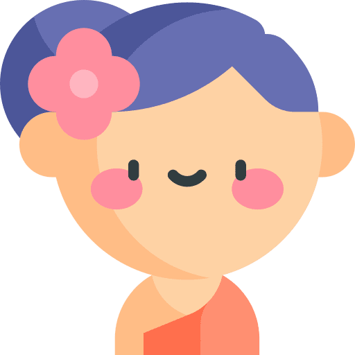 Thai muay thai traditional avatar icon