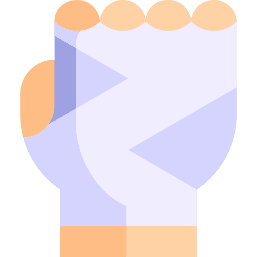 Muay thai sport culture hand icon Muay thai sport culture hand icon