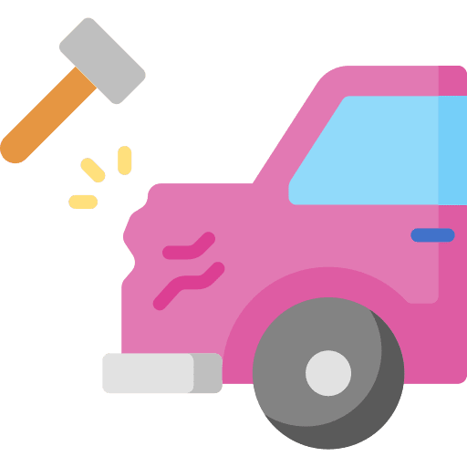 Body repair car transportation vehicle icon