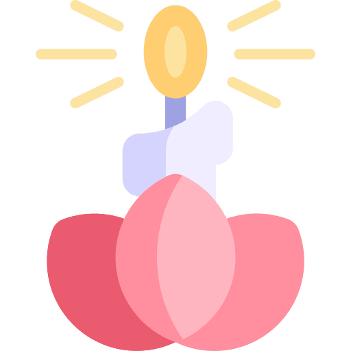 Candle candle buddhism lotus icon Candle candle buddhism lotus icon