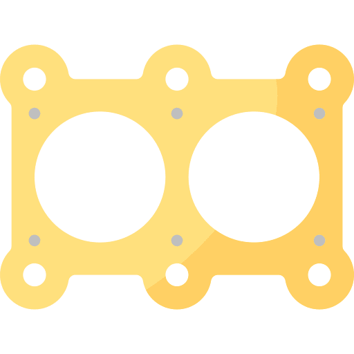 Gasket car parts gasket construction and tools icon