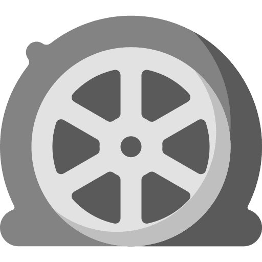 Flat tire transportation car wheel icon Flat tire transportation car wheel icon