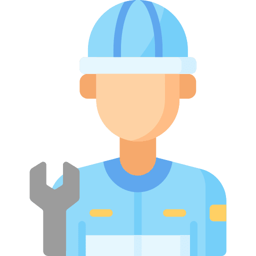 Mechanic avatar man user icon
