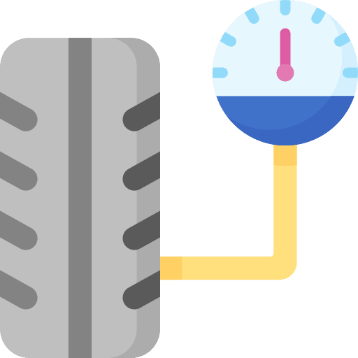 Pressure wheel transportation auto icon Pressure wheel transportation auto icon