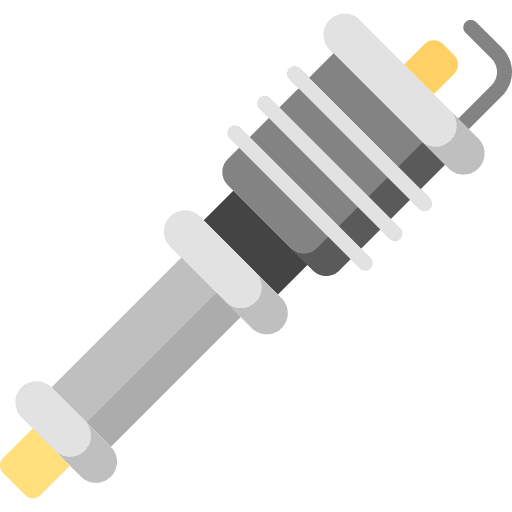 Spark plug electrical component automobile car icon Spark plug electrical component automobile car icon