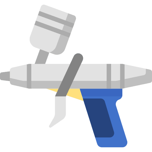 Airbrush construction and tools airbrush tool icon Airbrush construction and tools airbrush tool icon