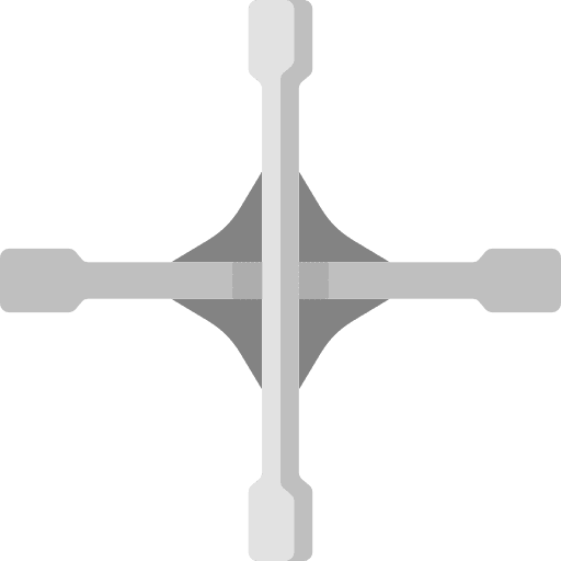 Cross wrench cross wrench garage construction and tools icon Cross wrench cross wrench garage construction and tools icon