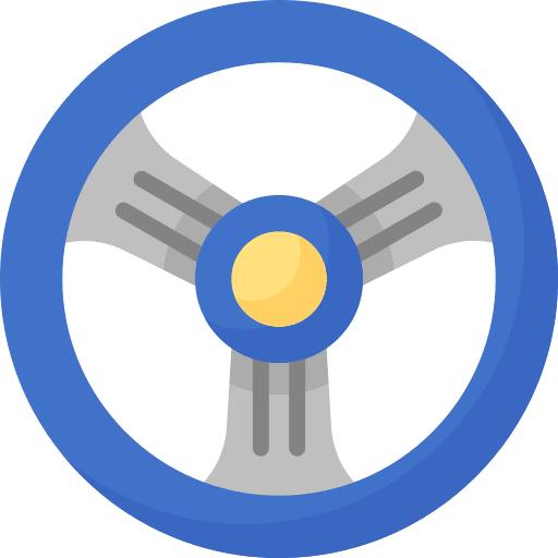 Steering wheel racing horn car icon Steering wheel racing horn car icon