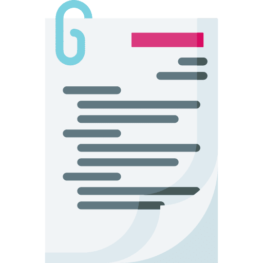 Assignment sheet file document icon