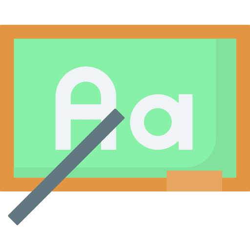 Class blackboard class language learning icon Class blackboard class language learning icon