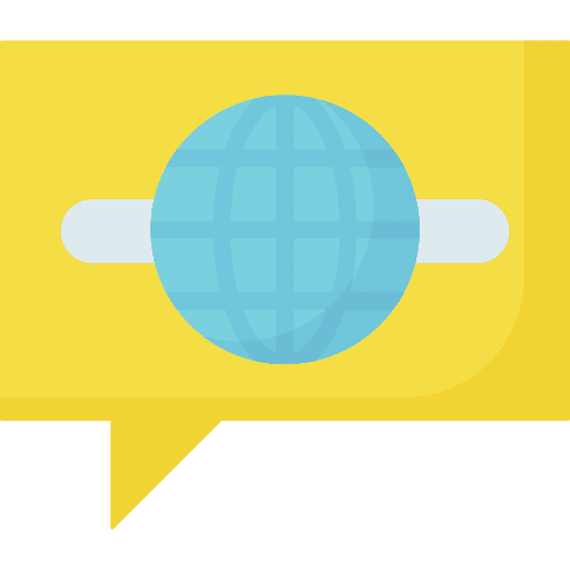 International talk speak communications icon International talk speak communications icon