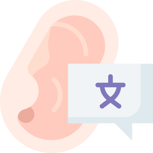 Listening listening ear communications icon Listening listening ear communications icon