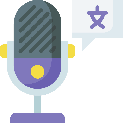Mic education foreign language microphone icon Mic education foreign language microphone icon