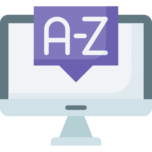Online online monitor education icon Online online monitor education icon