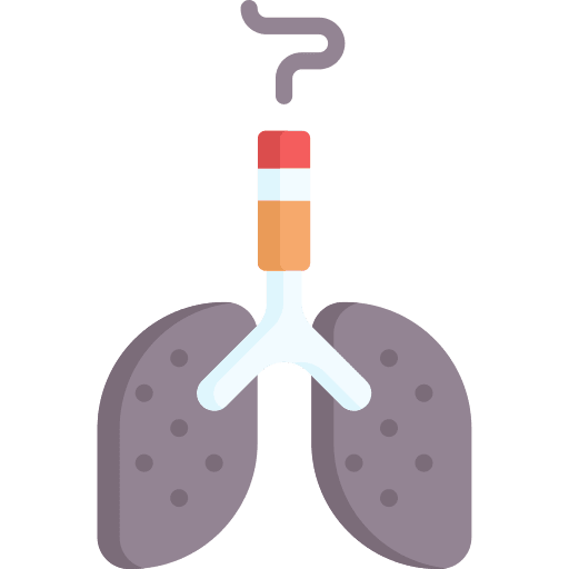 Lungs miscellaneous quit smoking effect icon