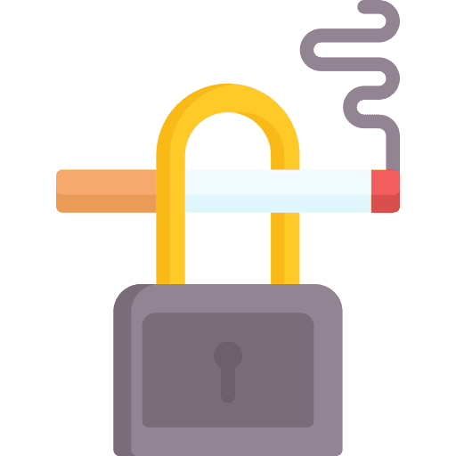 Quit smoking lock tobacco miscellaneous icon Quit smoking lock tobacco miscellaneous icon