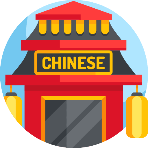 Chinese buildings food restaurant icon