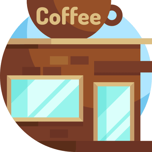 Coffee shop cafe coffee shop commerce and shopping icon