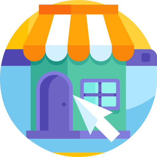 Online store online store digital click icon