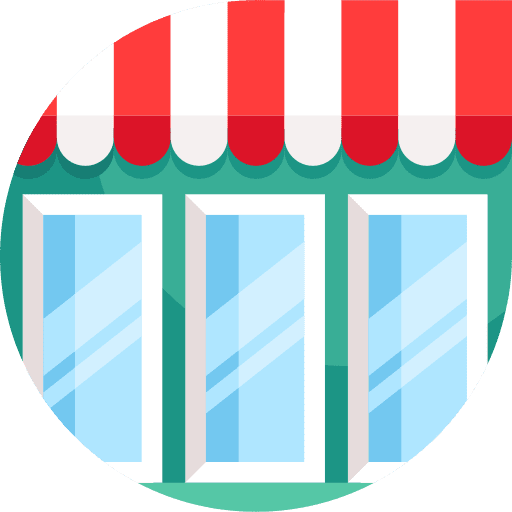 Shop architecture and city shop store icon Shop architecture and city shop store icon